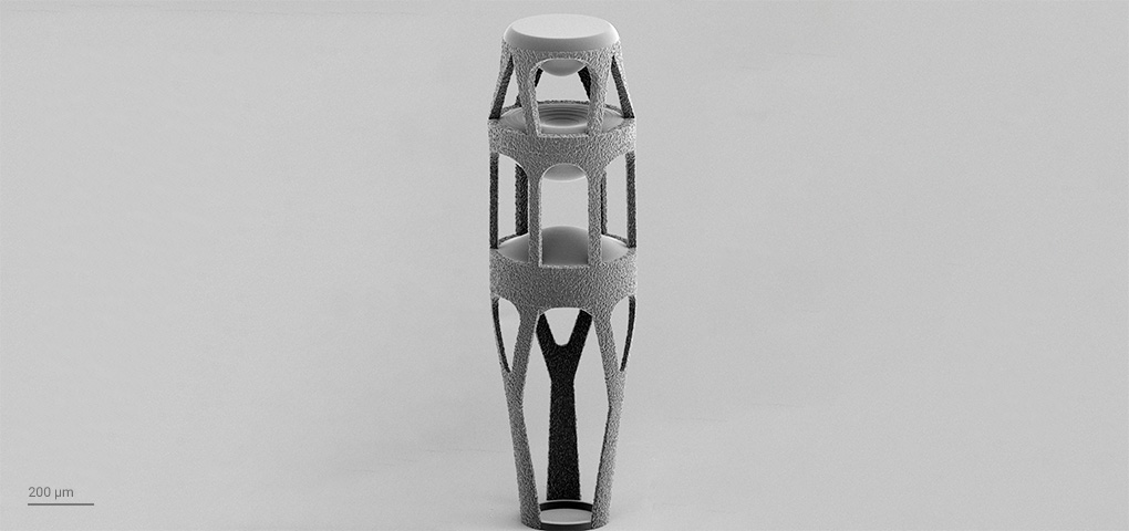 使用双光子灰度光刻（2GL）3D打印的堆叠自由曲面透镜