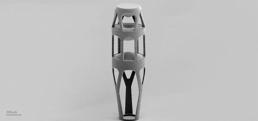 stacked freeform lens are 3D printed by Two-Photon Grayscale Lithography 2GL