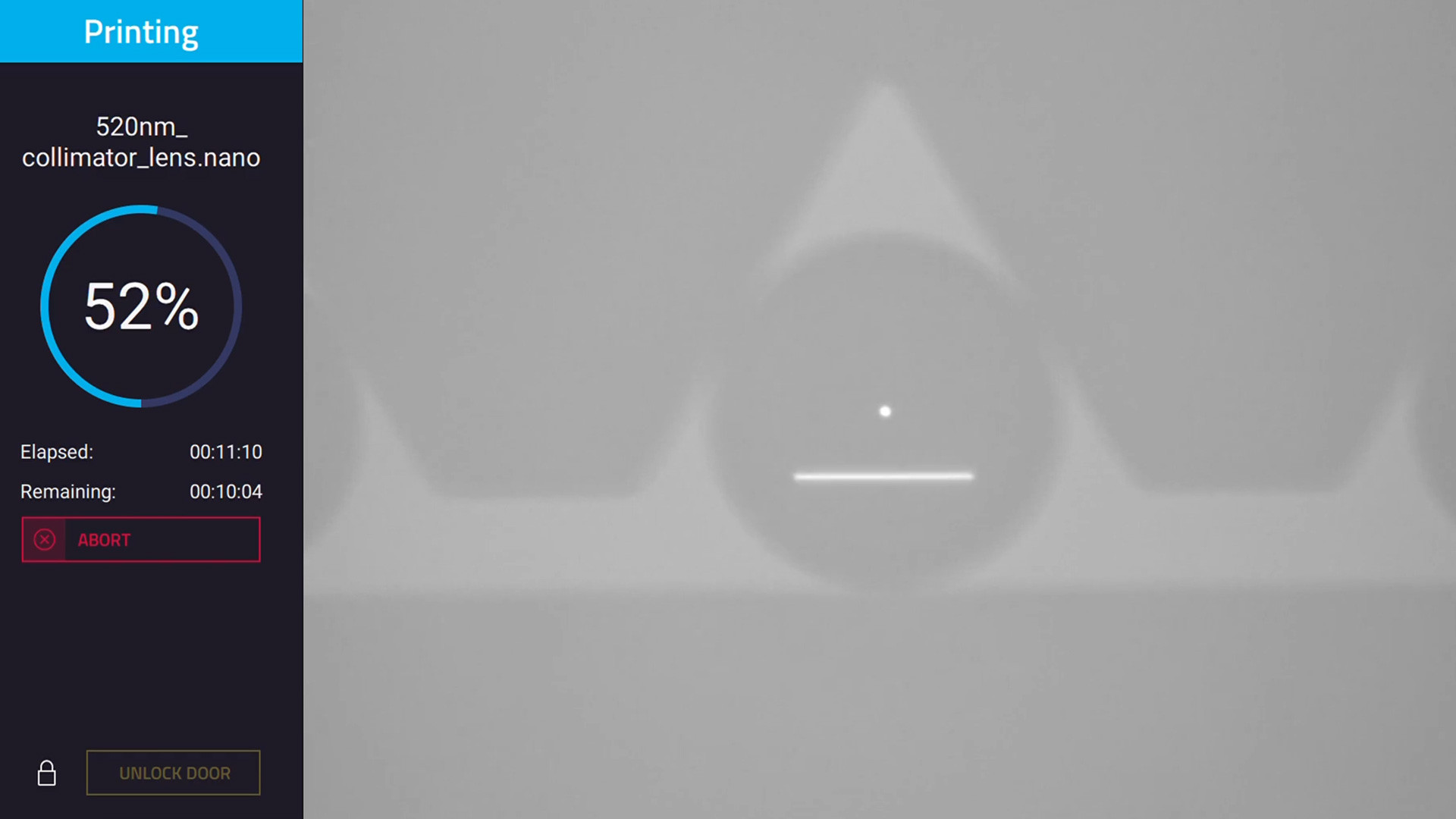 Screenschot der nanoConnectX Sofware