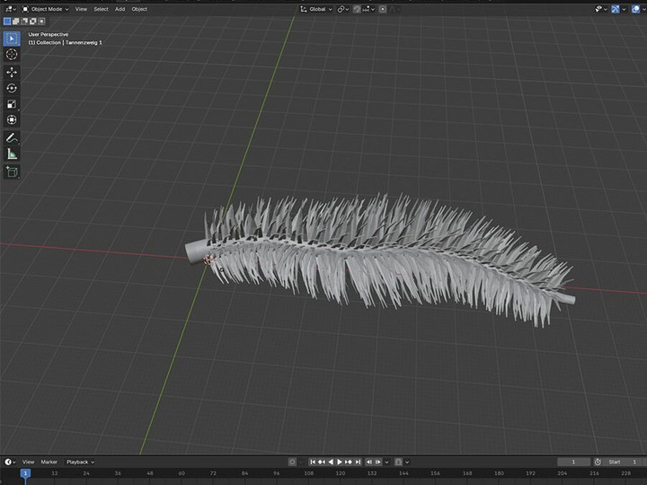 屏幕上的3D模型