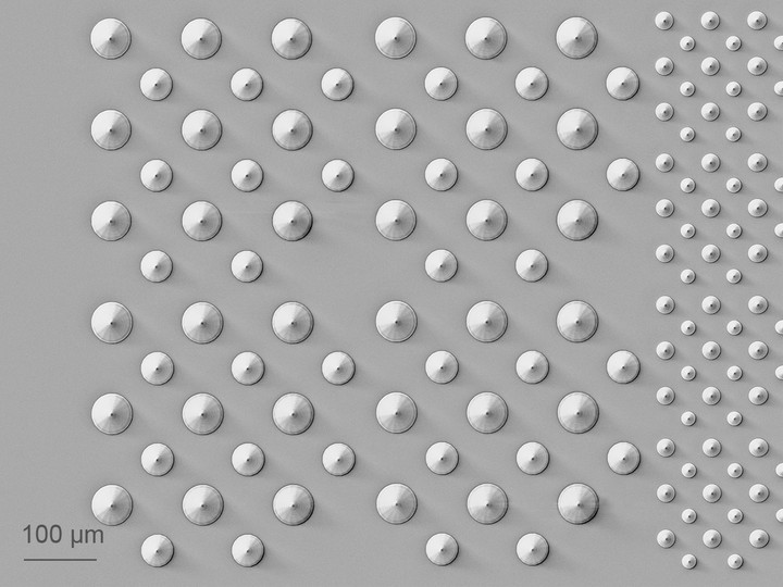 Array of micro-cones. 
