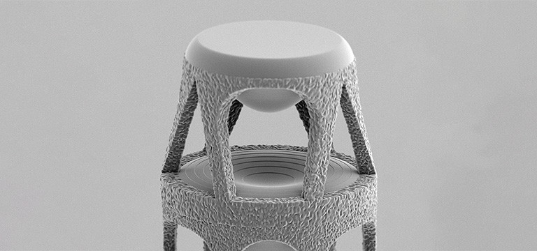 2PP high resolution 3D printed endomicroscope stacked lens