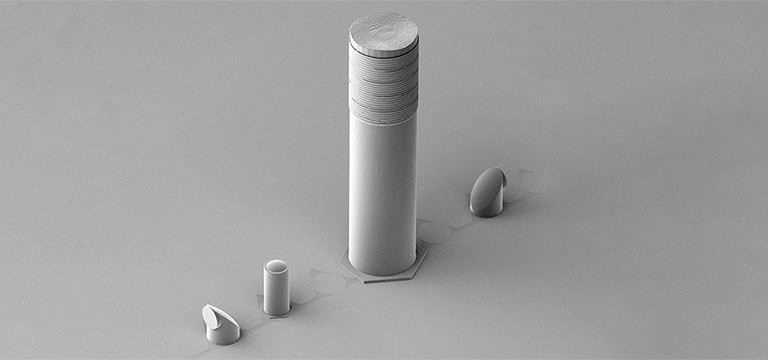 lensed fiber demonstrator