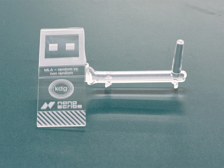Example of a replica fabricated by injection molding