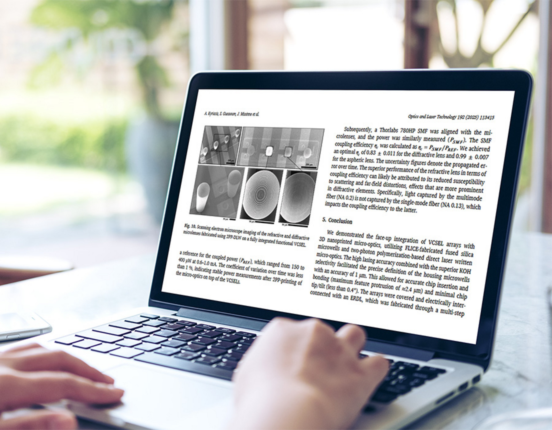Publication on Laptop