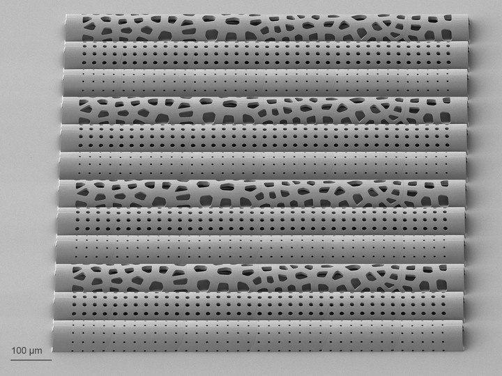 Mit dem Quantum X shape gedruckte Filtermembranen