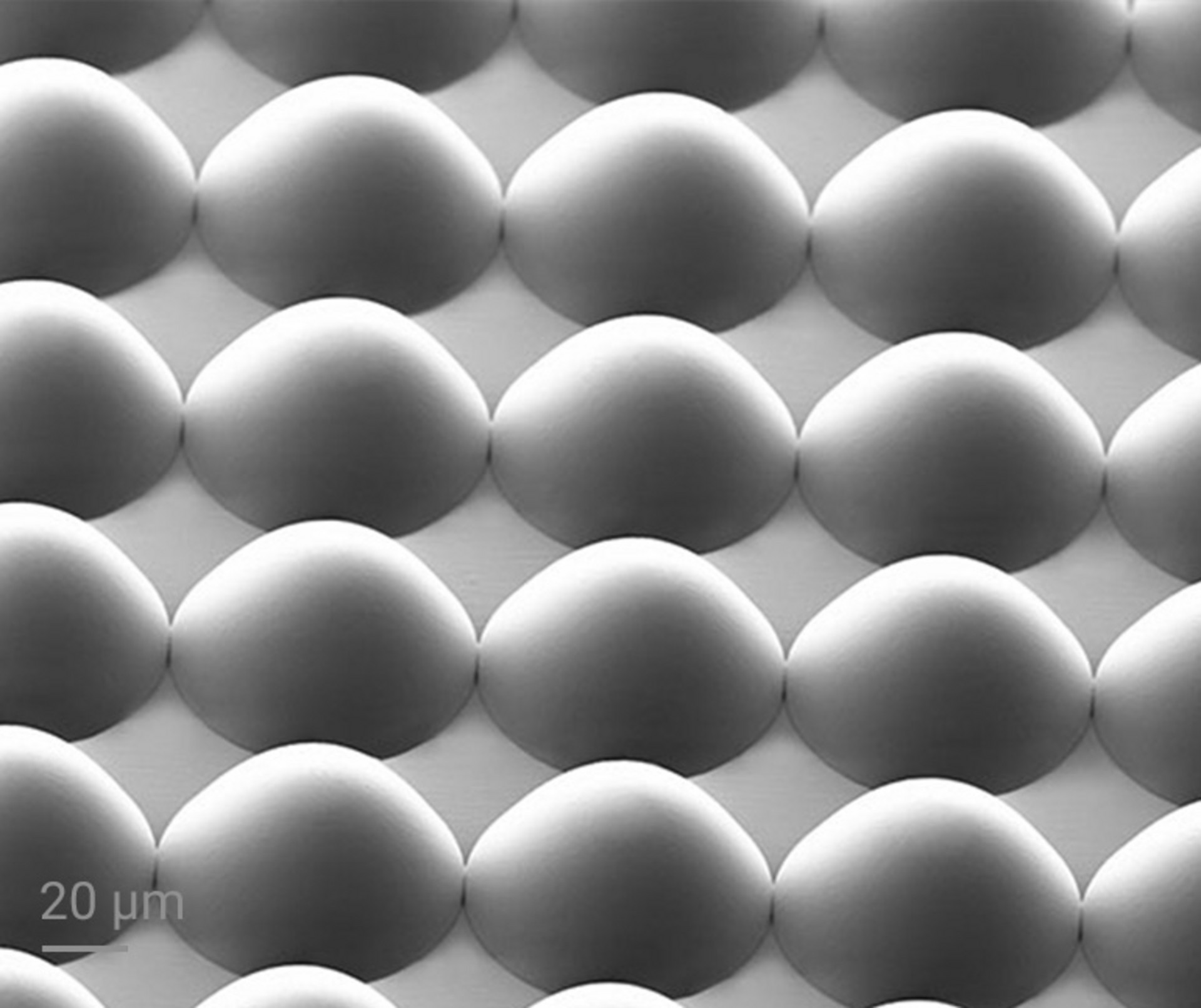 Microlens array fabricated by means of 2GL.