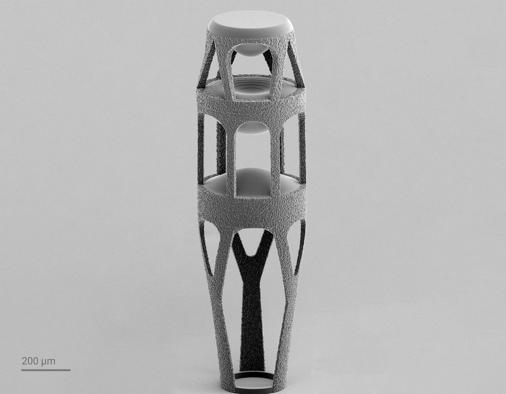 3D printed stacked lenses