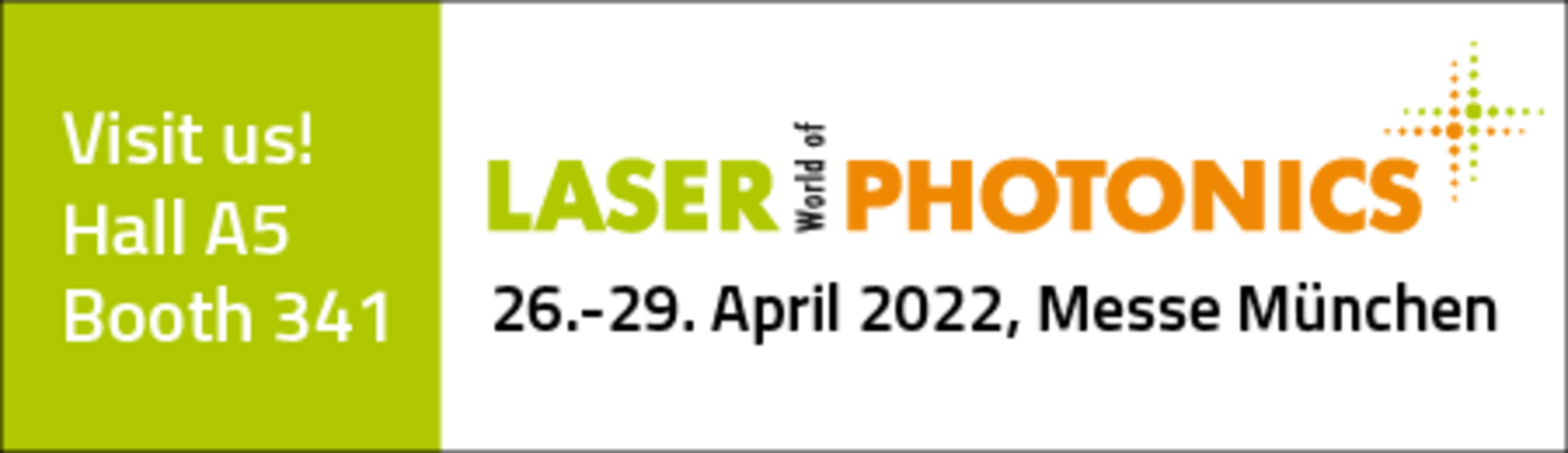 LASER World of Photonics - visit Nanoscribe in Hall A5 at booth 341