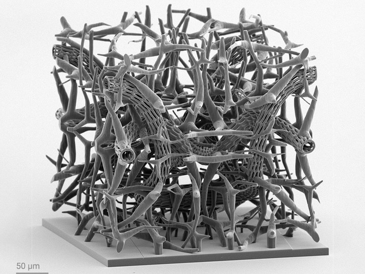 Organic cell scaffold design with vascular channels