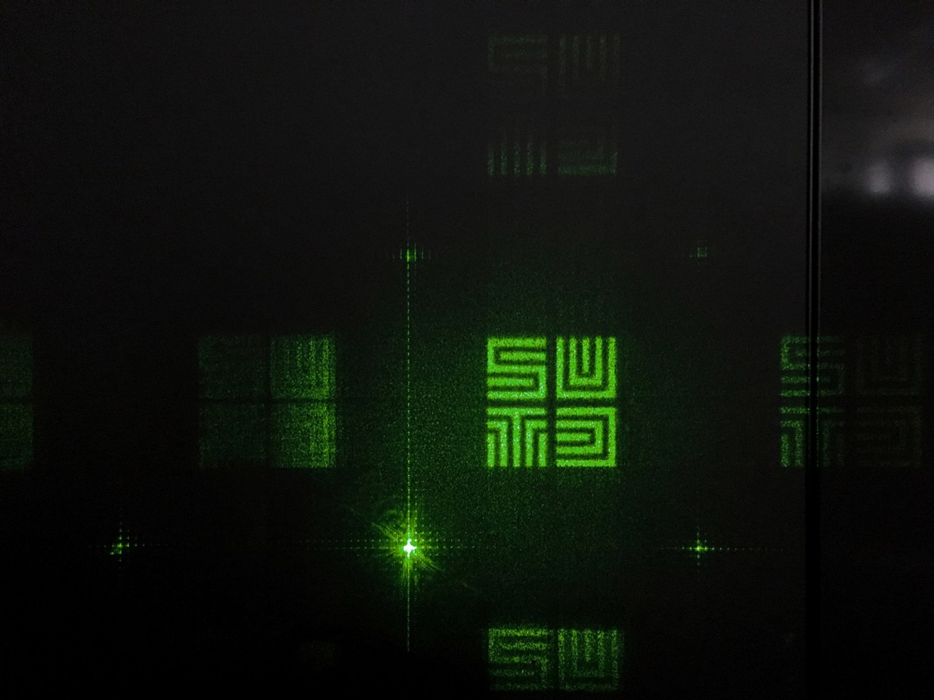 Off-axis holographic projection